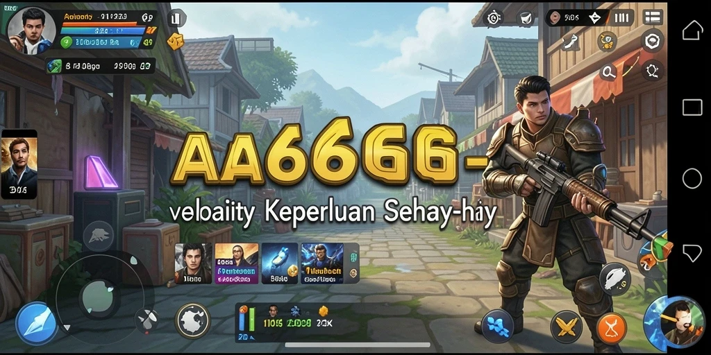 Tampilan antarmuka aplikasi AA666 yang user-friendly.