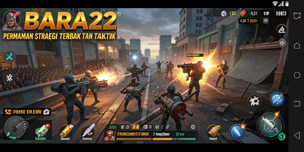 Tampilan menarik dari gameplay BARA22 yang penuh strategi.