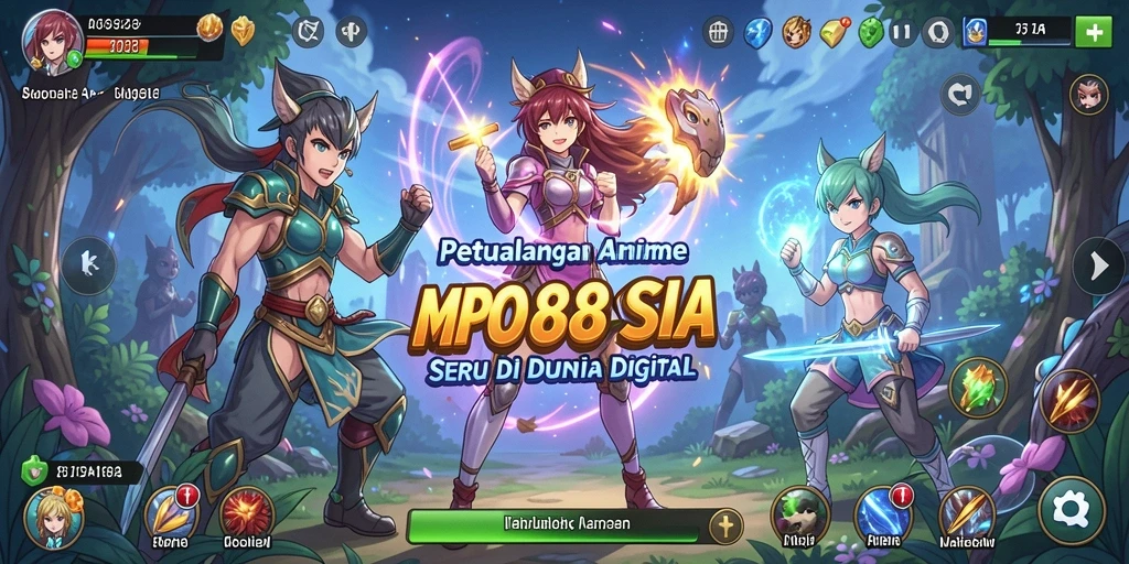 Screenshot MPO88ASIA menunjukkan aksi mendebarkan dari game Anime.