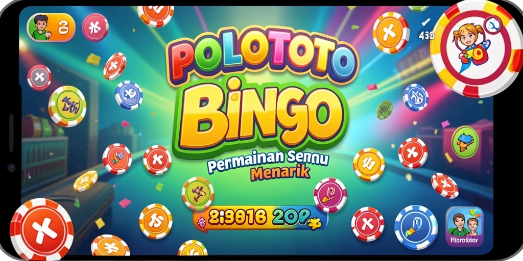 Tampilan dinamis dan menarik dari gameplay Bingo di POLOTOTO.