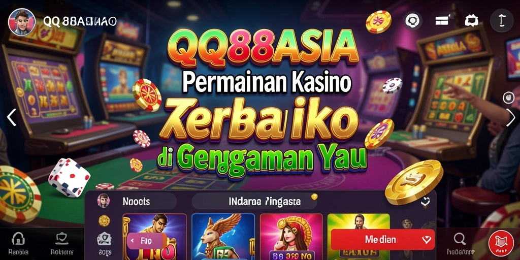 Tampilan permainan kasino yang mendebarkan di QQ88ASIA.