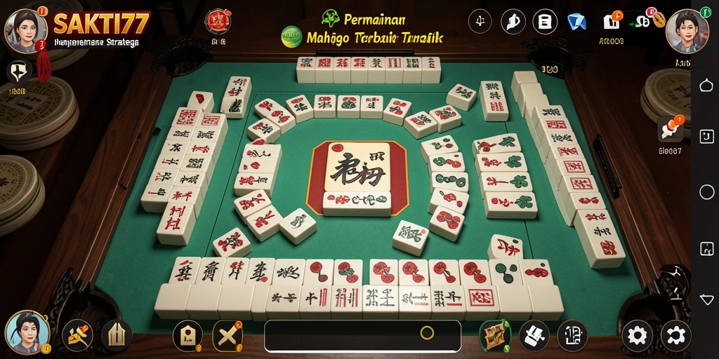 Tampilan gameplay Mahjong yang menarik di SAKTI77.