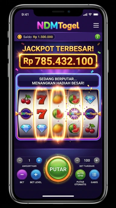 Screenshot aplikasi ndmtogel menampilkan antarmuka yang bersih dan menarik.
