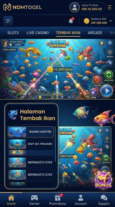 Tampilan aplikasi ndmtogel yang mudah dinavigasi dan user-friendly.